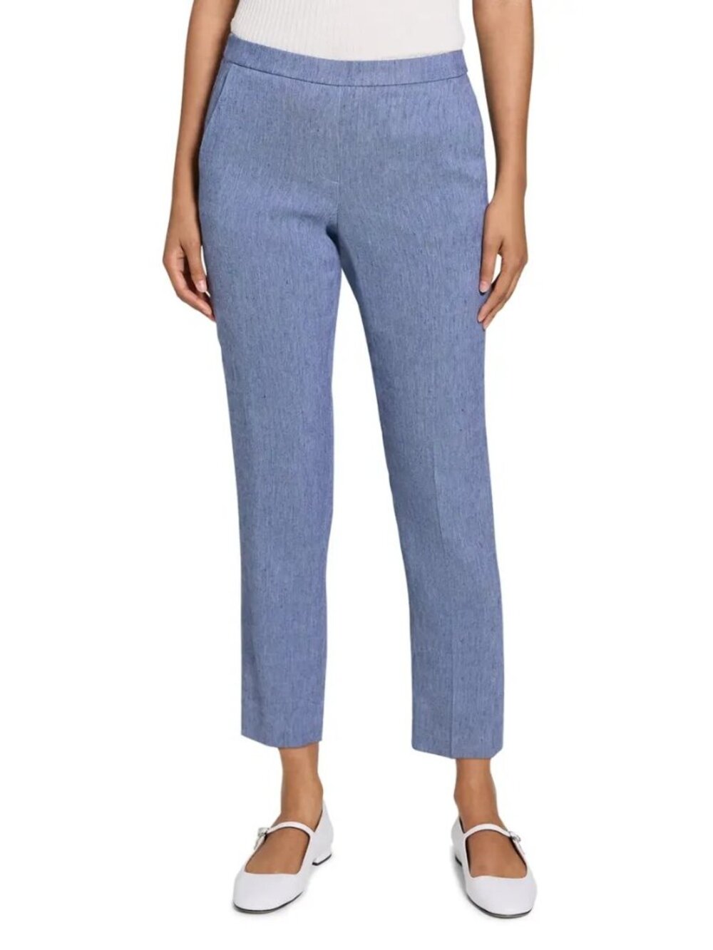 Banana Republic Sloan Ankle Pants Size 6 Large Blue Light Wash Stretch